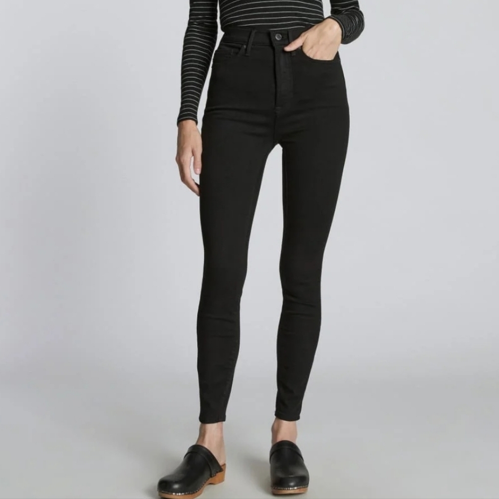 Everlane Women's High Rise Black Jeans